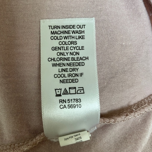 24/7 Flawless Floral Striped Knot Front Tee size 1X - Picture 4 of 5